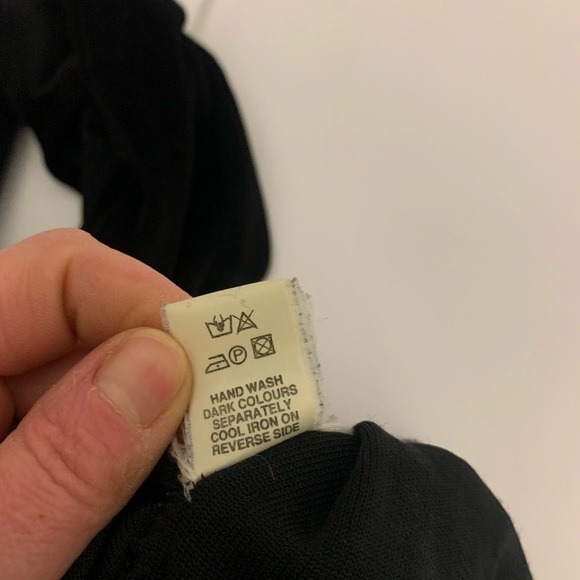 Vintage Classics Debenhams black velour play suit with stir-ups. - Picture 8 of 10